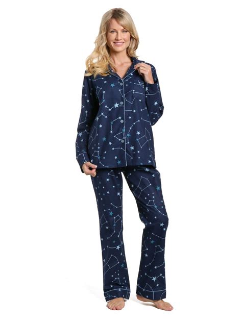 Womens 100 Cotton Flannel Pajama Sleepwear Set Cotton Flannel Pajamas Flannel Pajama Sets