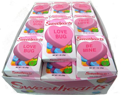 Necco Conversation Hearts 1oz Box 36ct 32640 Heart Candy
