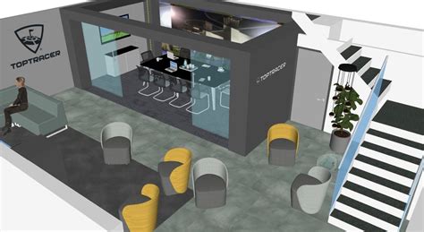 toptracer s new office design in surrey oaktree interiors