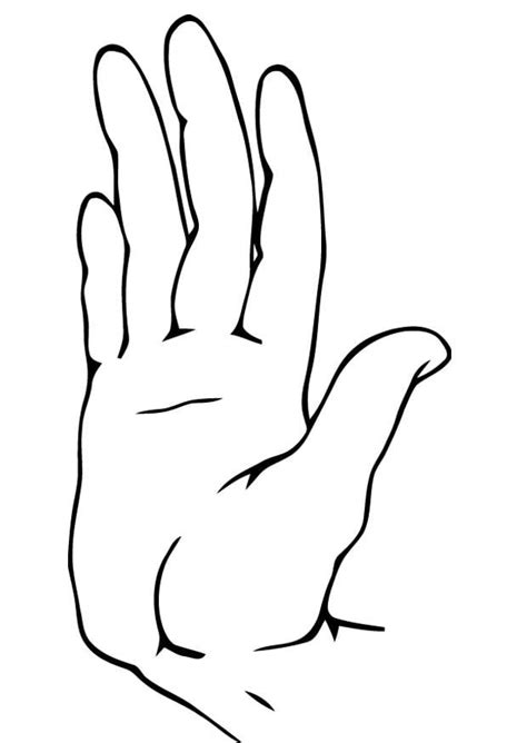 Hand Coloring Page Printable