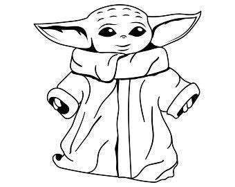 Free Free 327 Baby Yoda Outline Svg SVG PNG EPS DXF File