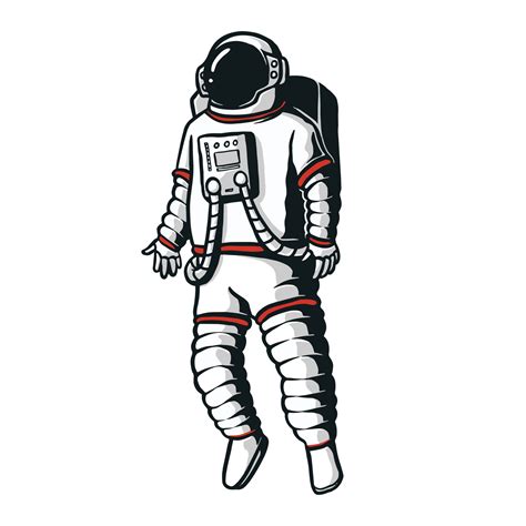 Realistic Astronaut Drawing