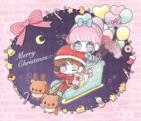Merry Christmas Anime Kawaii Anime Kawaii Chibi