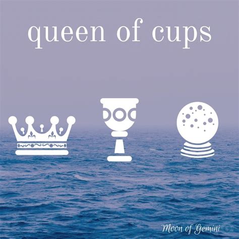 Queen Of Cups Tarot Card Moon Of Gemini
