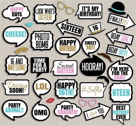 26 Diy Photo Booth Props Birthday Trends This Is Edit