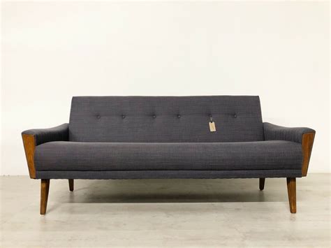 Danish Vintage Model 60 Mid Century 60s 3 Seat Lounge Sofa Settee Grey