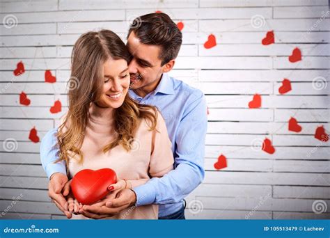 Young Couple On Valentine S Day Stock Image Image Of Romantic Women