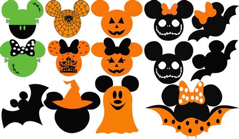 14 X Mickey Halloween Faces Minnie Halloween Halloweenprintable