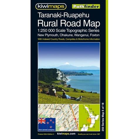 06 Taranaki Ruapehu Rural Road Map Nz Geographica