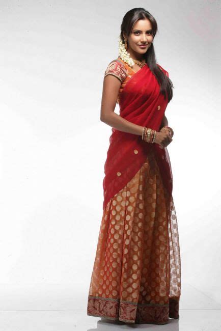Pullamma In A Traditional Half Sari From Andhra Pradesh Half Saree East Indian Dress Saree