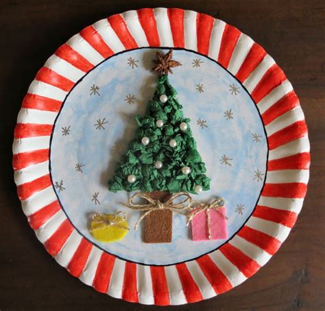 Paper Plate Christmas Collage Thriftyfun