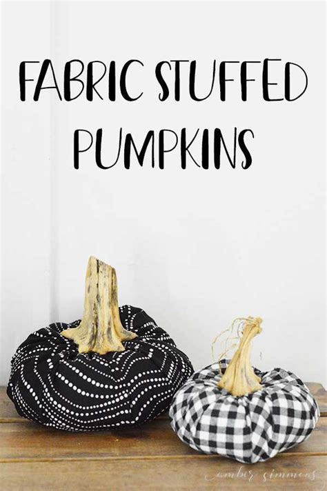 How To Make Stuffed Fabric Pumpkins Amber Simmons