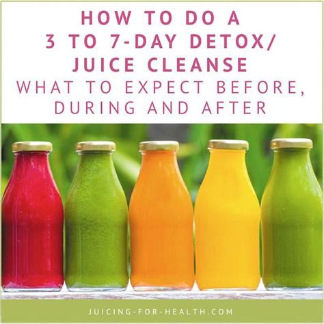 For the majority of people, drinking a juice every two hours will help them feel full and keep their metabolism steady, says kirk. How To Do A Simple 3 to 7-Day Detox Or Juice Cleanse ...