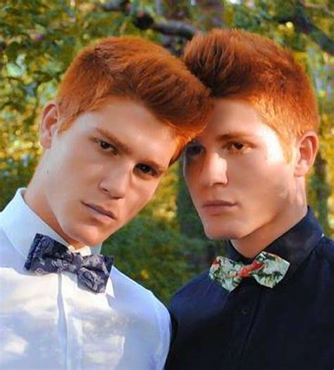 Twins Triplets Brothers Cousins Etc Martinez Twins Red Hair Men Ginger Hair Men