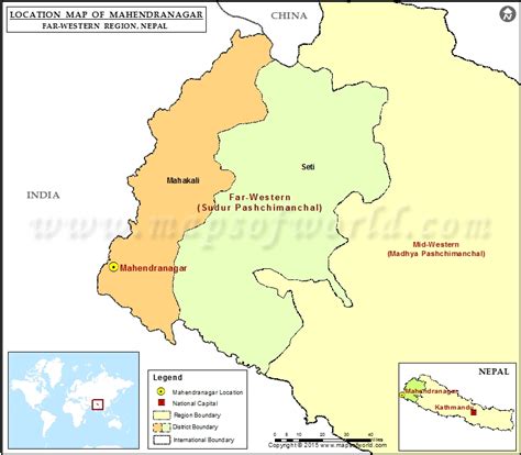Where Is Mahendranagar Location Of Mahendranagar In Nepal Map