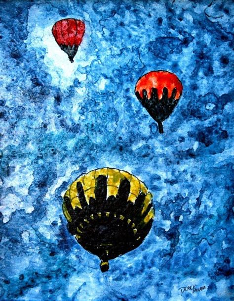 Watercolor Paintings Art By Derek Mccrea Hot Air Balloon Painting