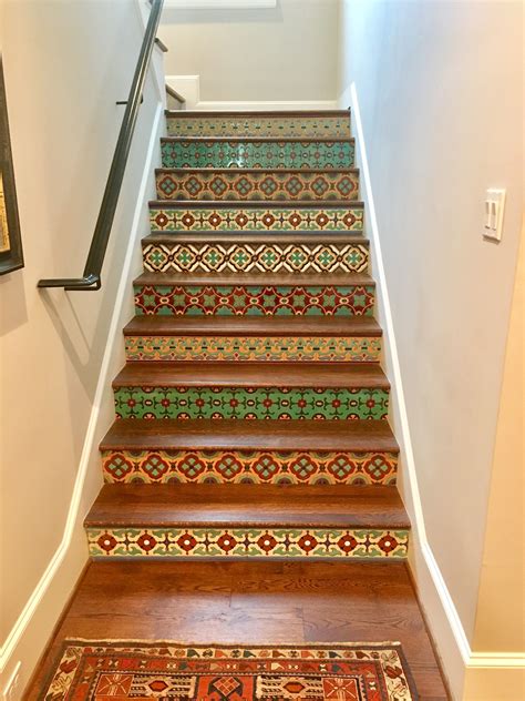 What's the spanish word for stairs? Stair Riser Tiles | Spanish revival home, Spanish revival ...