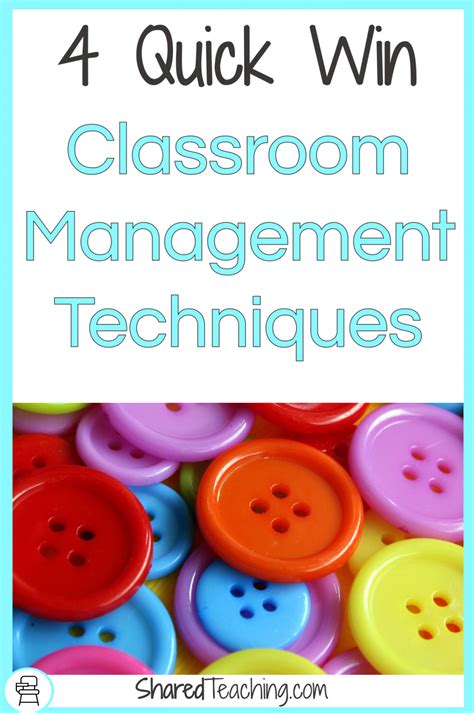 Classroom Management Techniques 4 Quick Wins Shared Teaching