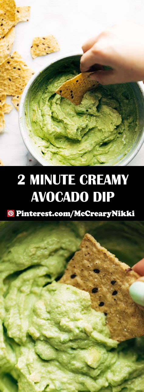 2 Minute Creamy Avocado Dip Recipes