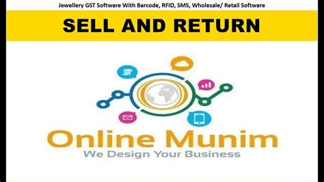 Online Munim Product Sell And Return Tutorial Youtube