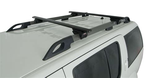 Rhino Sx Black 2 Bar Roof Rack For Nissan Pathfinder 4dr 4wd Rails 7