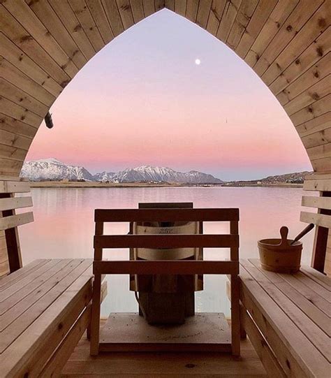 Lofoten 🇳🇴 On Instagram Sauna Views Of Lofoten 😍🏔 Who Would You Be