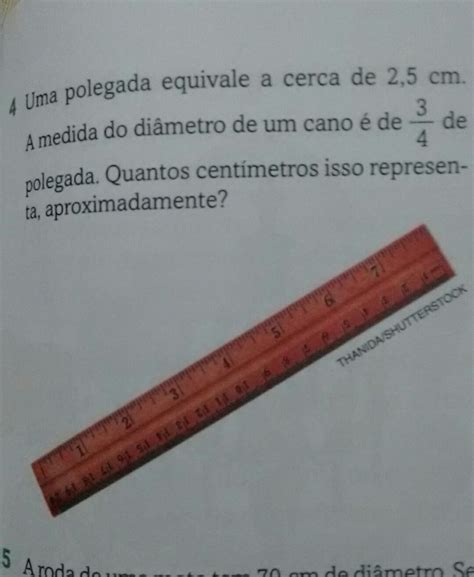 Uma Polegada Corresponde A Cerca De 2 5 Cm