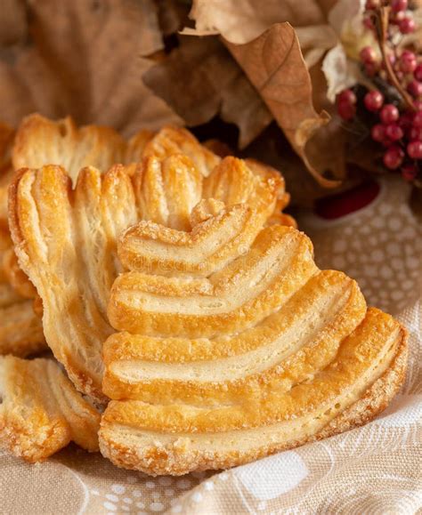 Sweet And Light Puff Pastry With Honey Stock Image Image Of Wafers