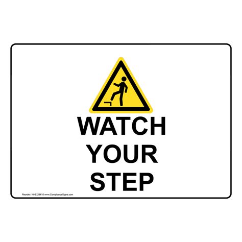 ✅ free shipping on many items! Watch Your Step Sign With Symbol NHE-28410