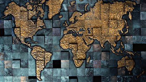 World Map In Tiles Background Download Hd Wallpapers