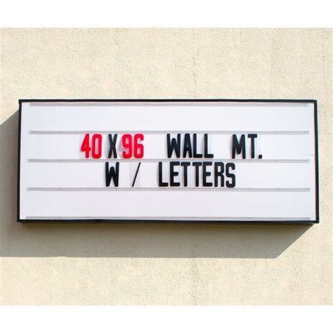 Wall Mount Portable Lighted Sign 96 X 40 Changeable Letter Signs