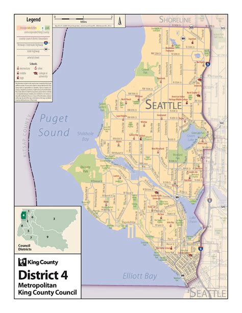 Map Of District 4 King County