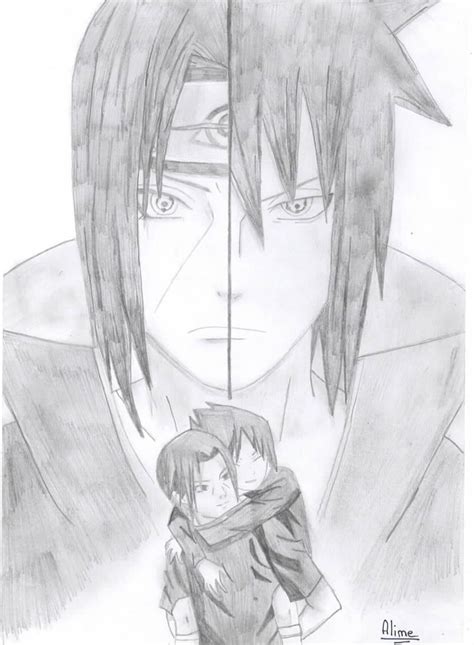 Dessin De Sasuke Et Itachi Drawing Sketch Imagesee