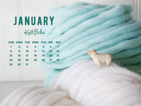 Free January Desktop Calendar From