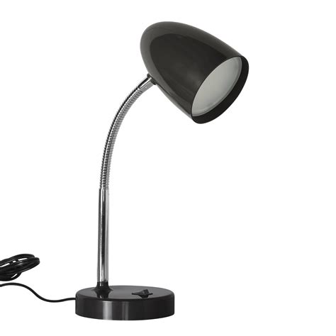 Mainstays Led Desk Lamp Flexible Metal Gooseneck Black