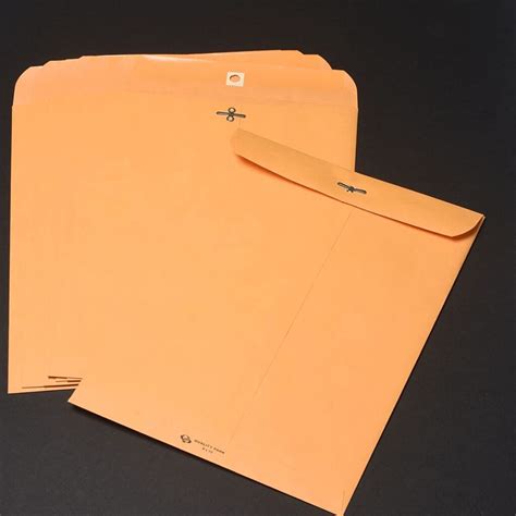 Quality Park 9 X 12 Brown Kraft Clasp Envelopes With Deeply Gummed