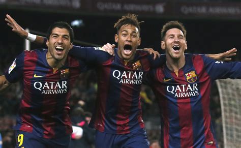 At the age of 13, lionel messi crossed the atlantic to try his luck in barcelona, and. Lionel Messi, Luis Suarez And Neymar All Score In ...