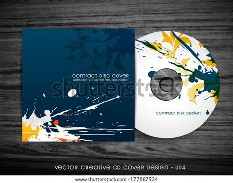 Abstract Splash Style Cd Cover Design Stock Vector Royalty Free 177887534