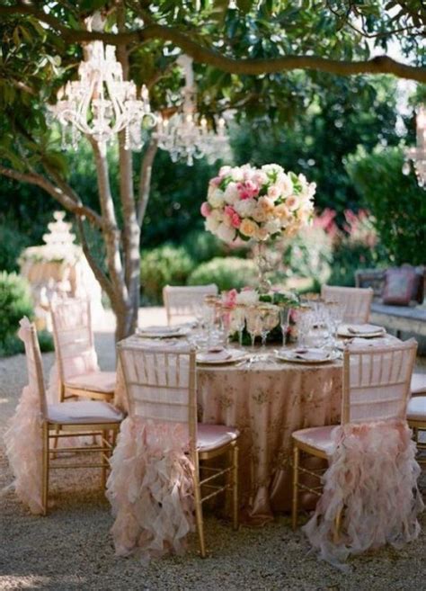 Table Outdoor Wedding Reception Decorations Ideas