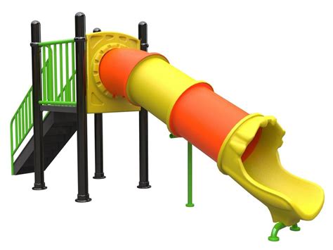 Outdoor Kids Plastic Tunnel Slide For Playground Age Group 4 Years