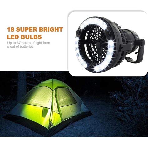 Ultimate Luxury Tent Fan And Light Outdoorsy Led Camping Lantern