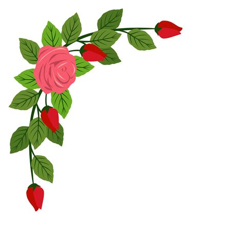 Flower Border Frame Png Clip Art Library Images