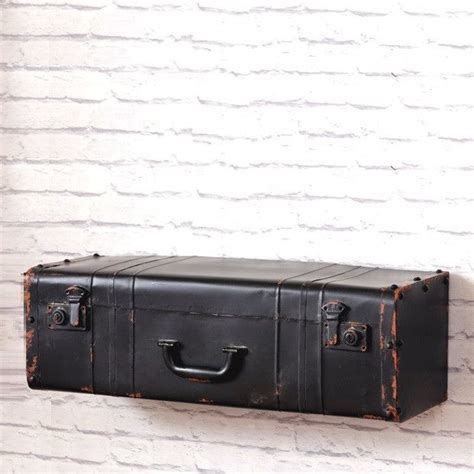 Vintage Inspired Suitcase Wall Shelf Shabby Chic Storage Shabby Chic