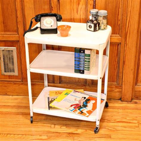 While you're browsing, stop by our barstools category and shop. Vintage metal cart - serving cart - kitchen cart - Cosco ...