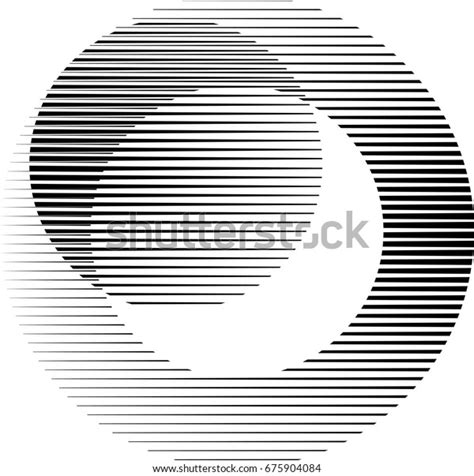Circle Logo Linesunusual Icon Design Background Stock Vector Royalty