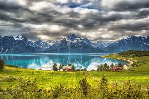 Some of the links on this page are affiliate links. Sweden Gotland island sea bay mountains grass house ...