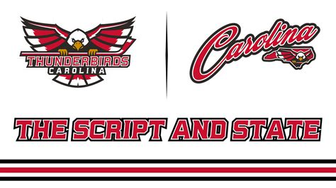 Thunderbirds Reveal New The Script And State Logo Carolina Thunderbirds