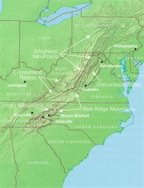 The Southern Appalachian Region American Routes
