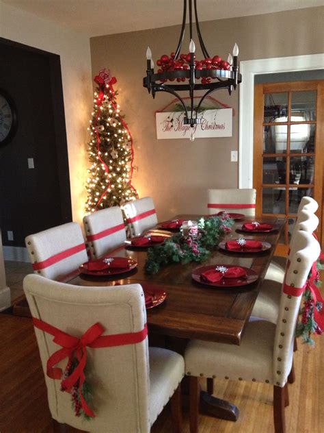 Christmas Decorating Ideas For Dining Room Chairs Logicbunnyphotography
