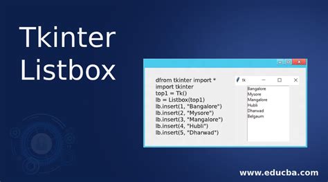 Tkinter 11 Listbox Python Programming Solved Listbox Adding Items